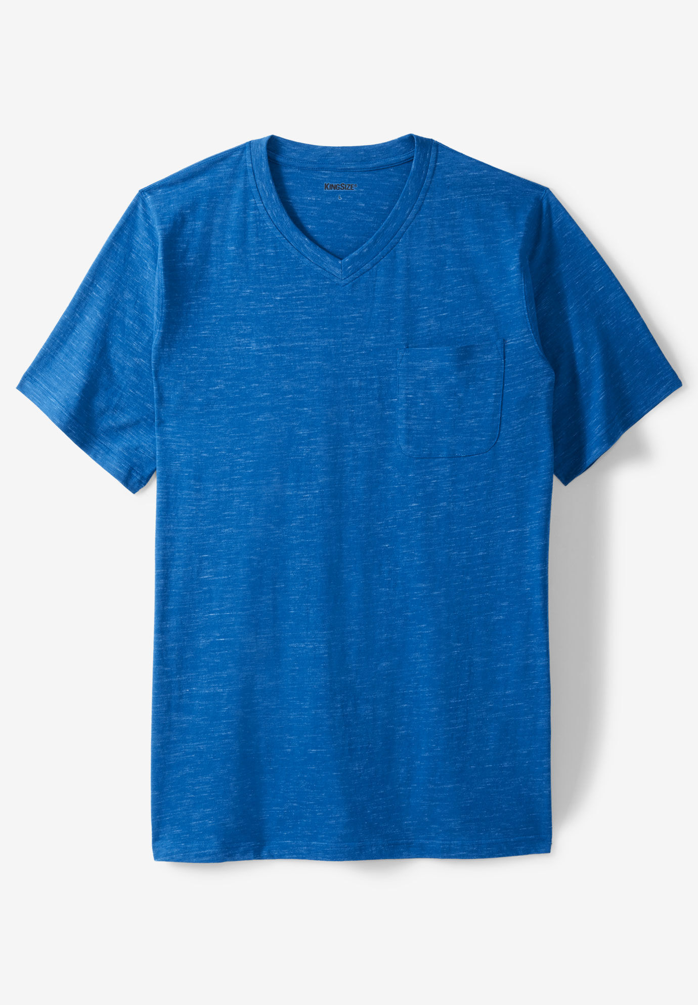 Blue King Tiger 84 Man V-Neck T Shirt Beach Tee Washed All Cotton T Shirts 